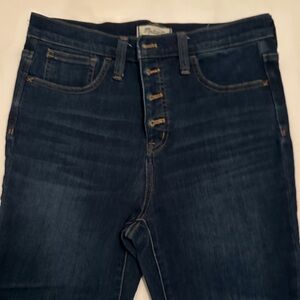 Madewell Women's Dark Blue 10” high rise Skinny Jeans